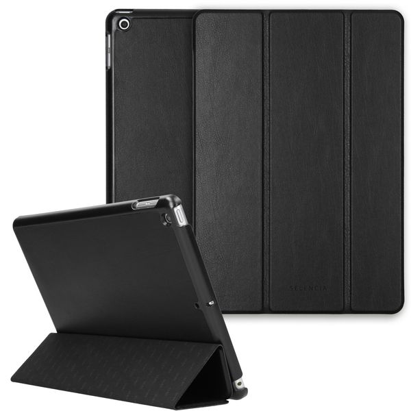 Selencia Coque en cuir vegan Trifold Book iPad 9 (2021) 10.2 pouces / iPad 8 (2020) 10.2 pouces / iPad 7 (2019) 10.2 pouces 