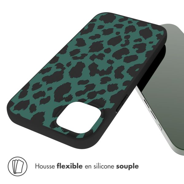 imoshion Coque Design iPhone 14 Plus - Green Leopard