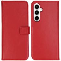 Selencia Étui portefeuille en cuir véritable Samsung Galaxy A55 - Rouge