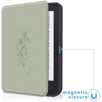 imoshion Étui á rabat Kobo Clara 2E / Tolino Shine 4 - Floral Green