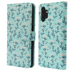 imoshion Étui de téléphone portefeuille Design Samsung Galaxy A13 (5G) - Blue Flowers