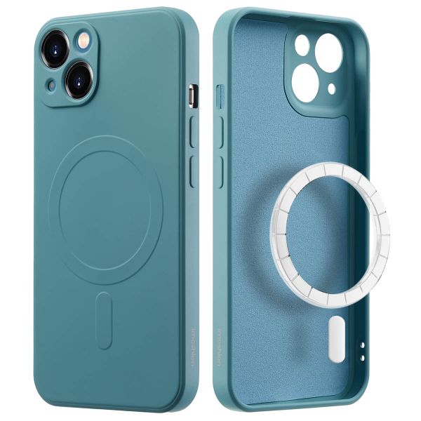 imoshion Coque Couleur avec MagSafe iPhone 13 Mini - Smoke Green