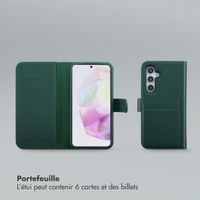 Selencia Étui portefeuille amovible Olyn avec MagSafe Samsung Galaxy A35 / A55 - Vert