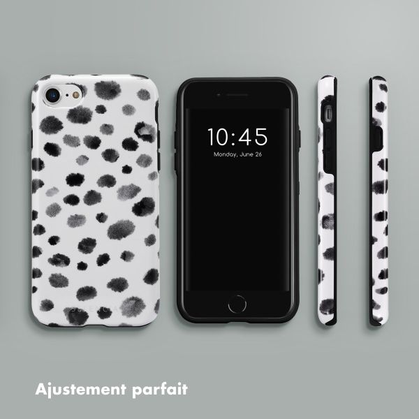 Selencia Coque arrière Vivid Apple iPhone SE (2022 / 2020) / 8 / 7 / 6(s) - Trendy Leopard