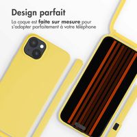 imoshion ﻿Coque en silicone avec cordon iPhone 15 Plus - Jaune