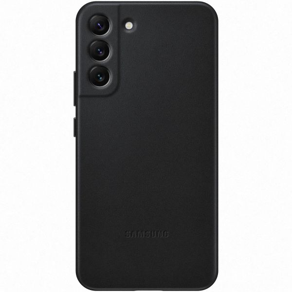 Samsung Original Coque en cuir Galaxy S22 Plus - Noir