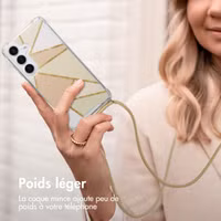 imoshion Coque Design avec cordon Samsung Galaxy S25 - Beige Graphic