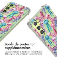 imoshion Coque Design avec cordon Samsung Galaxy A34 (5G) - Jellyfish Watercolor