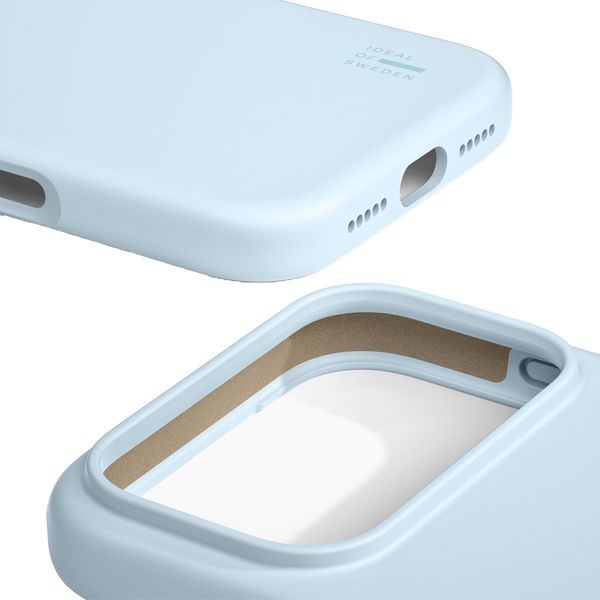 iDeal of Sweden Coque en silicone avec MagSafe Apple iPhone 17 Pro - Light Blue