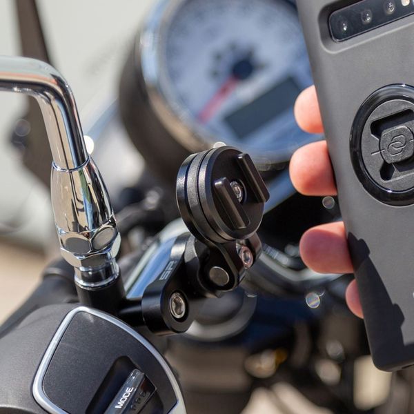 SP Connect Clutch Mount Pro Support de téléphone Moto pour coques SPC+ - Rotatif à 360° - Noir