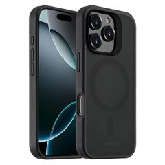 Accezz Coque Givrée Robuste avec MagSafe Apple iPhone 16 Pro - Noir