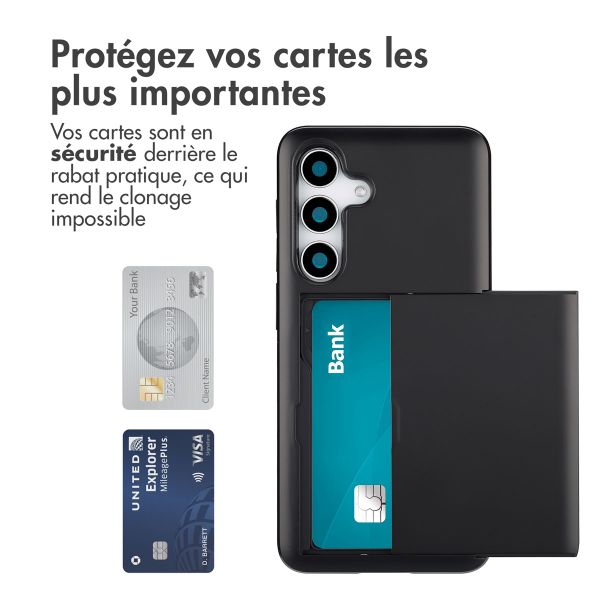 imoshion Coque arrière avec porte-cartes Samsung Galaxy S25 - Noir