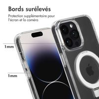 Accezz Coque Ring Stand avec MagSafe Apple iPhone 14 Pro Max - Transparent