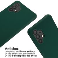imoshion Coque en silicone avec cordon Samsung Galaxy A32 (4G) - Vert foncé