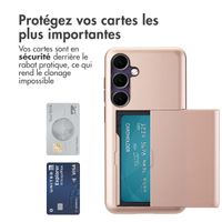 imoshion Coque arrière avec porte-cartes Samsung Galaxy S24 FE - Rose Dorée