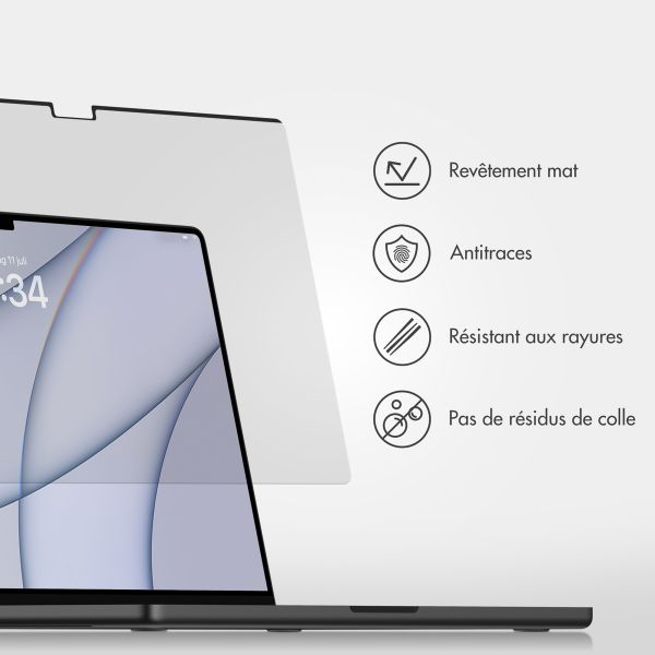 Accezz Protecteur d'écran magnétique Apple MacBook Pro 14 pouces (2021 / 2023 M3 chip / 2024 M4 chip / 2025 M5 chip)