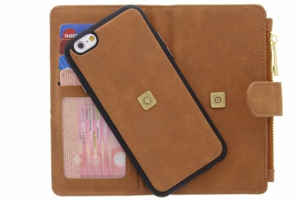 Porte-monnaie de luxe iPhone 6 / 6s - Brun