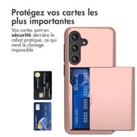 imoshion Coque arrière avec porte-cartes Samsung Galaxy S24 - Rose Dorée