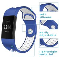 imoshion Bracelet sportif en silicone Fitbit Charge 3 / 4 - Bleu