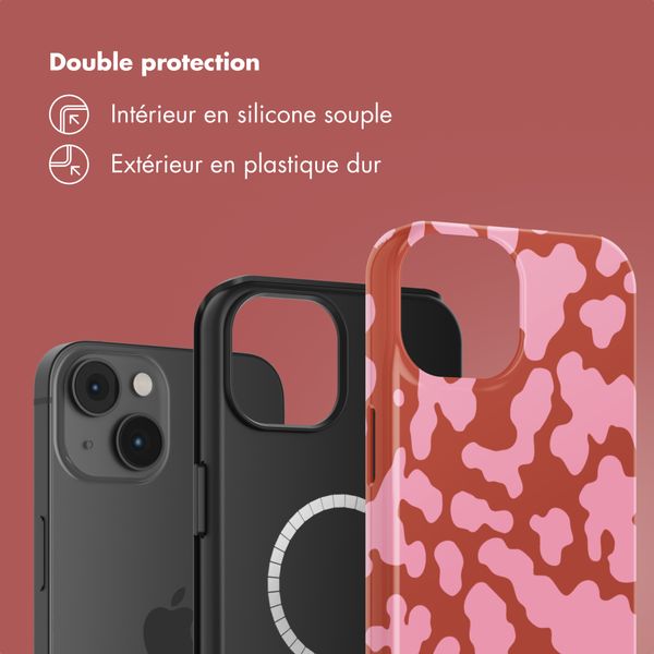 Selencia Coque arrière Vivid avec MagSafe Apple iPhone 14 - Moo’d Blush Pink