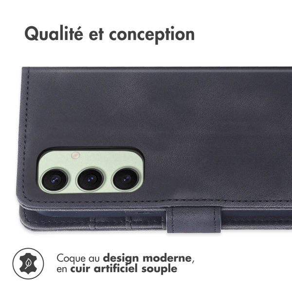 imoshion Etui de téléphone portefeuille avec cordon Samsung Galaxy S24 FE - Noir