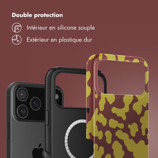 Selencia Coque arrière Vivid avec MagSafe Apple iPhone 17 Pro Max - Moo'd Olive Dust