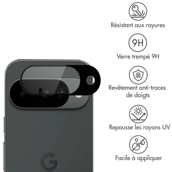 imoshion Protection Caméra en verre trempé 2 Pack Google Pixel 10 - Noir