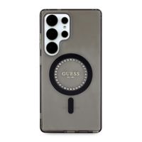 Guess Coque MagSafe IML avec strass Samsung Galaxy S25 Ultra - Noir