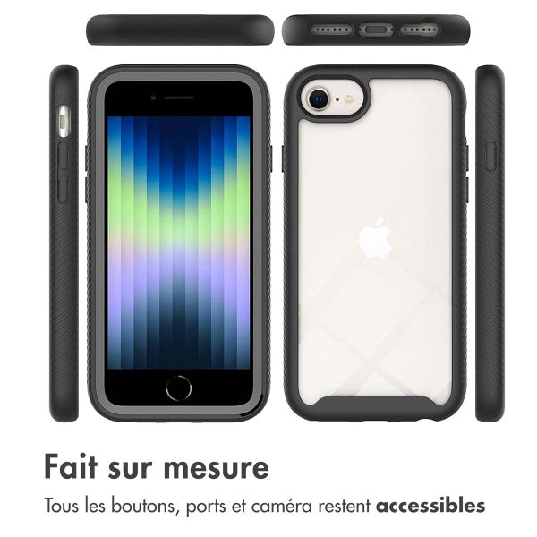 imoshion Coque 360° Full Protective Apple iPhone SE (2022 / 2020) / 8 / 7 / 6(s) - Noir