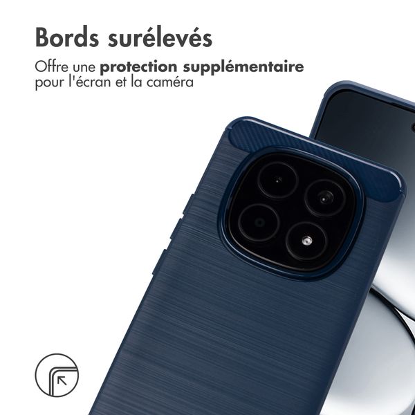 imoshion Coque Brushed Xiaomi Redmi Note 15 Pro Plus (5G) - Bleu foncé