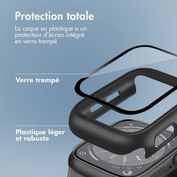 imoshion Coque rigide à couverture complète Apple Watch 4 / 5 / 6 / SE - 40 mm - Noir