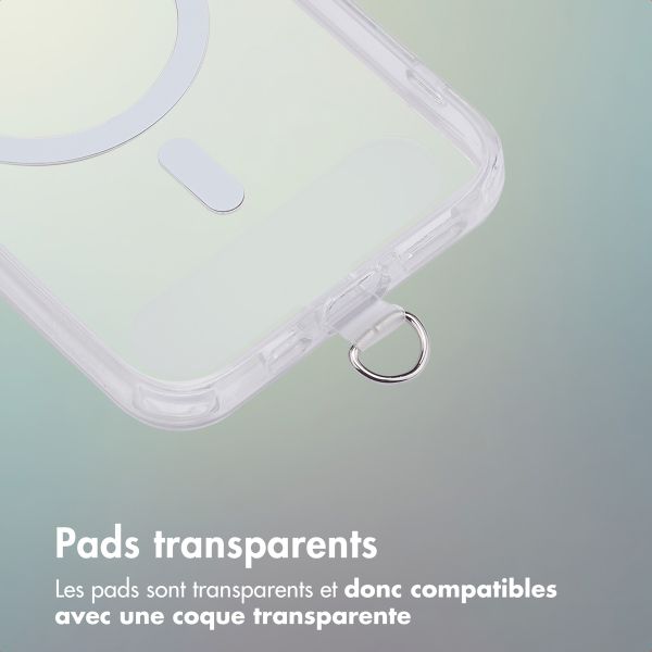 imoshion Pad pour cordon de téléphone - Pack de 2 - Argent