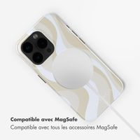 Selencia Coque arrière Vivid avec MagSafe Apple iPhone 15 Pro - Desert Waves Beige
