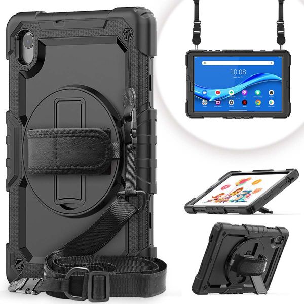 imoshion Coque tablette avec dragonne et bandoulière Lenovo M10 HD (2nd gen) - Noir