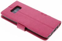 Etui de téléphone Fleurs de Trèfle Samsung Galaxy S8 - Rose