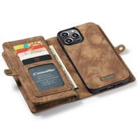 CaseMe Etui de téléphone de luxe en cuir deux iPhone 13 Pro