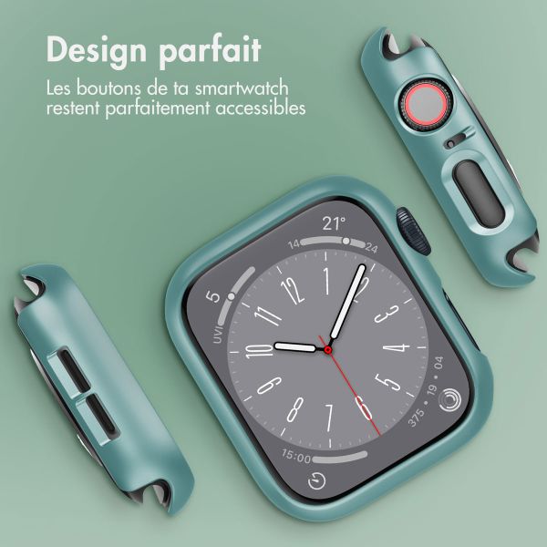 imoshion Coque rigide à couverture complète Apple Watch 4 / 5 / 6 / SE - 44 mm - Vert foncé