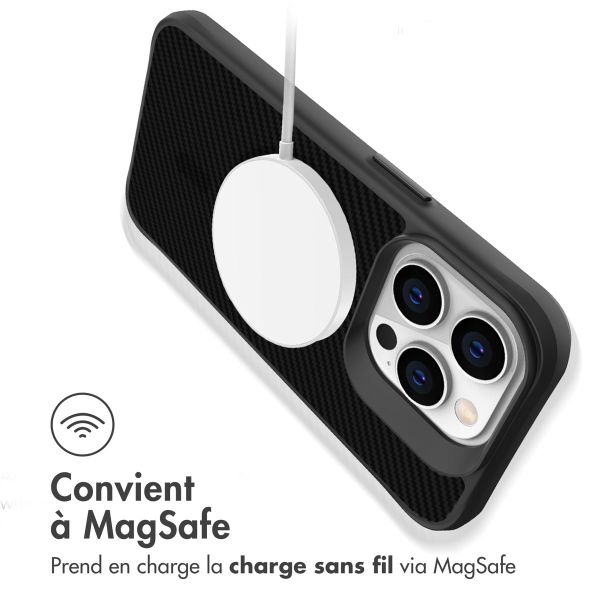 imoshion Rugged Hybrid Carbon Case avec MagSafe iPhone 14 Pro Max - Noir