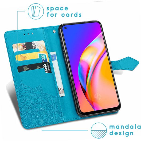 imoshion Etui de téléphone Mandala Oppo A94 (5G) - Turquoise