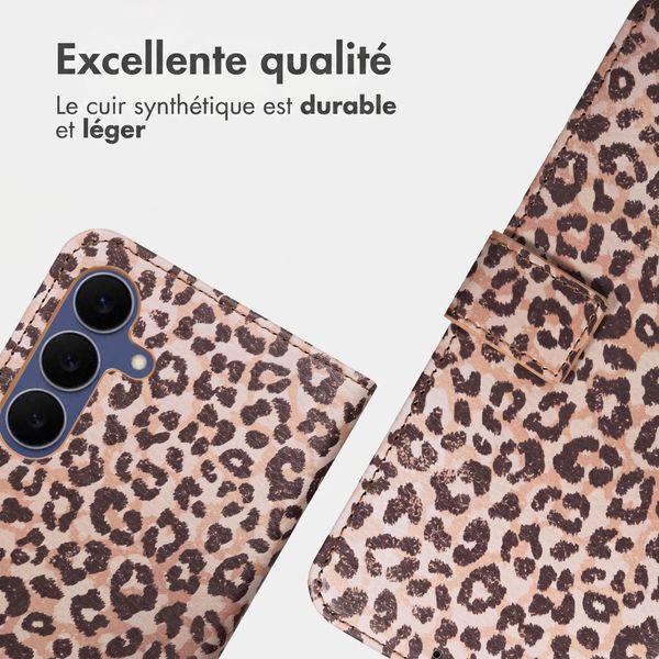 imoshion Étui de télephone portefeuille Design Samsung Galaxy S25 FE - Leopard Mood