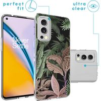 imoshion Coque Design OnePlus Nord 2 - Jungle - Vert / Rose