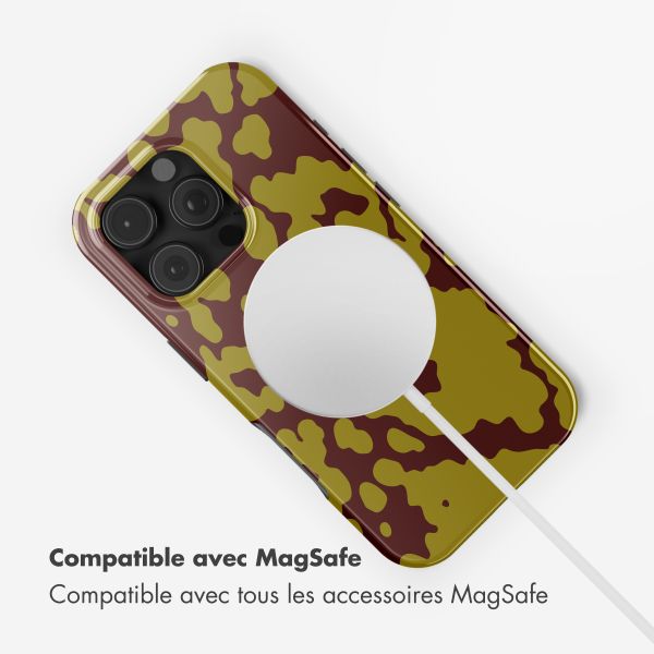 Selencia Coque arrière Vivid avec MagSafe Apple iPhone 16 Pro Max - Moo'd Olive Dust