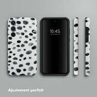 Selencia Coque arrière Vivid Tough Samsung Galaxy A35  - Trendy Leopard