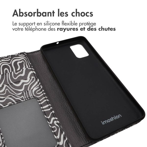 imoshion ﻿Étui de téléphone portefeuille Design Samsung Galaxy A51 - Black And White