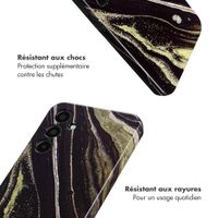 Selencia Coque arrière Vivid Samsung Galaxy A35 - Chic Marble