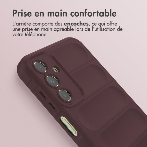 imoshion Coque arrière EasyGrip Samsung Galaxy A15 (5G/4G) - Aubergine