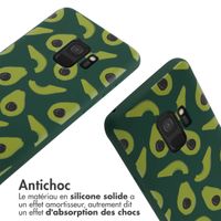 imoshion Coque design en silicone avec cordon Samsung Galaxy S9 - Avocado Green