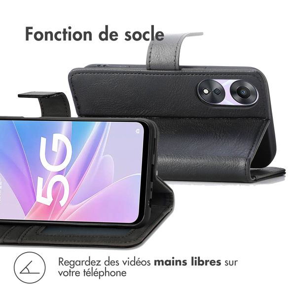 imoshion Étui de télephone portefeuille Oppo A78 (4G) - Noir