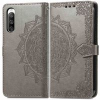 imoshion Etui de téléphone portefeuille Mandala Sony Xperia 10 IV - Gris