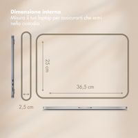 Selencia Pochette ordinateur Corduroy 15-16 pouces - Beige
